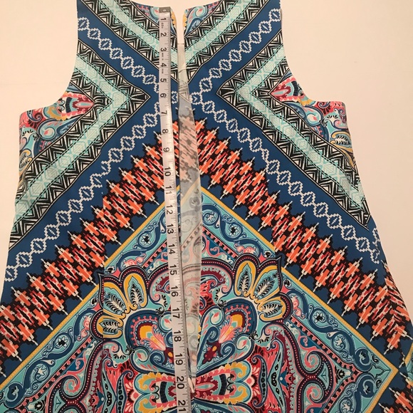 London Style Collection Dress Sz 4 Multi Color - Picture 8 of 14